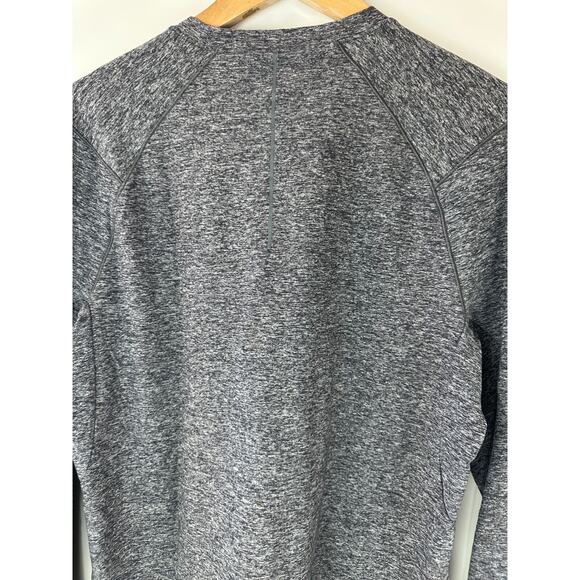 Lululemon Surge Warm Long Sleeve Heathered Melanite Gray Men's Size Medium - Picture 10 of 12